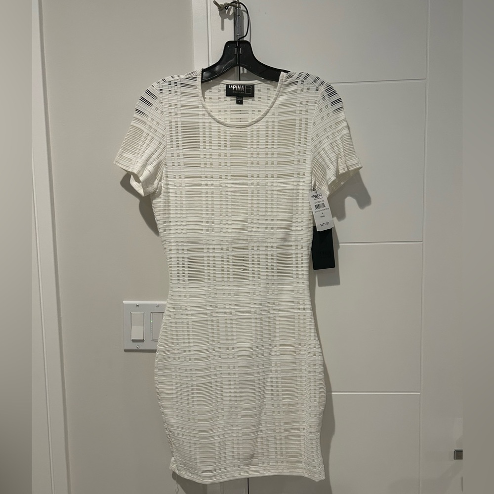 La Pina by David Helwani White Dress M